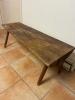Rustic Wooden Bench in Primitive Style