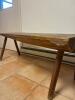 Rustic Wooden Bench in Primitive Style - 6