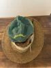 Straw Western Hat with Feather Band and Martha's Vineyard Cap - 3