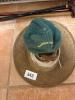 Straw Western Hat with Feather Band and Martha's Vineyard Cap - 4