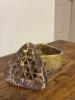 Triangular Marble Incense Burner Box with Lattice Lid - 2