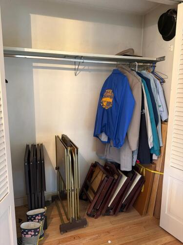 Folding TV Trays and Folding Wooden Chairs Assortment