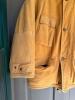Tan Suede Leather Coat with Quilted Lining - 2