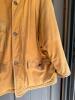 Tan Suede Leather Coat with Quilted Lining - 3