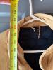 Tan Suede Leather Coat with Quilted Lining - 7