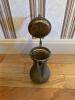 Brass Pitcher With Hinged Lid, - 2