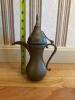 Brass Pitcher With Hinged Lid, - 3