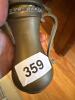 Brass Pitcher With Hinged Lid, - 4