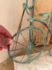 Signed Metal Bicycle Sculpture with Glass Balloons and Flowers - 5