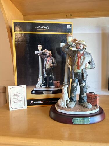 Convention-Bound Emmett Kelly Jr. Collector Figurine by Flambro