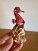 Carved Wooden Seahorse Sculpture by Ren&eacute; Nguinam, 2002 - 3