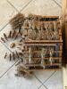 Wooden Nativity Scene with Hand-Carved Figures and Stable - 3