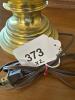 Pair of Brass Table Lamps with Pleated Shades - 10