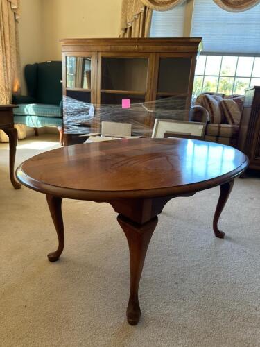 Oval Queen Anne-Style Coffee Table