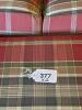 Temple Inc. Plaid Loveseat with Ottoman, Traditional Style - 20