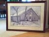 Framed Dan Campanelli 1985 Winter Barn Scene Print - 2