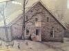 Framed Dan Campanelli 1985 Winter Barn Scene Print - 4