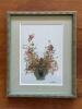 Pressed Flower Arrangement in Frame, Signed Misako