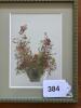 Pressed Flower Arrangement in Frame, Signed Misako - 8