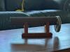 Stained Glass Wheel Kaleidoscope with Wooden Stand - 2
