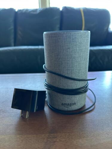 Amazon Echo Smart Speaker with Power Adapter
