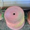Four Large Terracotta Garden Pots, Italian-Made - 3