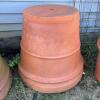 Four Large Terracotta Garden Pots, Italian-Made - 4