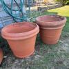 Four Large Terracotta Garden Pots, Italian-Made - 5
