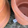 Four Large Terracotta Garden Pots, Italian-Made - 12