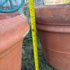 Four Large Terracotta Garden Pots, Italian-Made - 24