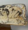 Wildlife Scrimshaw Sled Runner Artifact by George Vukson - 3