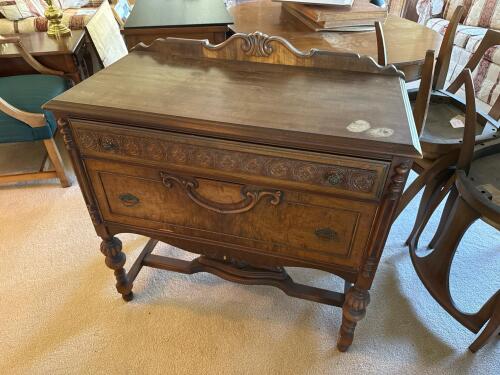 Antique Sideboard Buffet in the Jacobean Revival Style