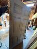 Antique Wood Barn Door with Handmade Iron Strap Hinges - 2