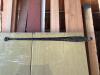 Antique Wood Barn Door with Handmade Iron Strap Hinges - 3