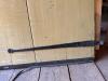 Antique Wood Barn Door with Handmade Iron Strap Hinges - 5