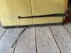 Antique Wood Barn Door with Handmade Iron Strap Hinges - 6