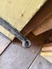 Antique Wood Barn Door with Handmade Iron Strap Hinges - 8