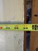 Antique Wood Barn Door with Handmade Iron Strap Hinges - 12