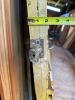 Antique Wood Barn Door with Handmade Iron Strap Hinges - 13