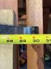 Antique Wood Barn Door with Handmade Iron Strap Hinges - 14