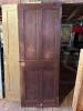 Antique Four-Panel Wood Door with Metal Handle - 3