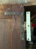 Antique Four-Panel Wood Door with Metal Handle - 6