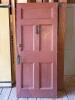 Antique Wooden Panel Door With Hardware