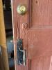 Antique Wooden Panel Door With Hardware - 4