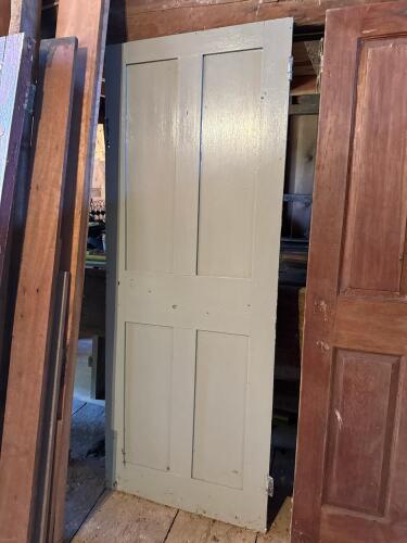 Painted Wood Panel Door in Traditional Style