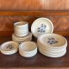 Pfaltzgraff Blue Floral Stoneware Dinnerware Set