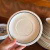 Pfaltzgraff Blue Floral Stoneware Dinnerware Set - 6