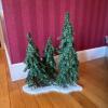 Artificial Holiday Garland and Decorative Miniature Tree Scene - 2