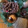 Artificial Holiday Garland and Decorative Miniature Tree Scene - 4