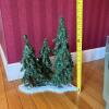 Artificial Holiday Garland and Decorative Miniature Tree Scene - 6
